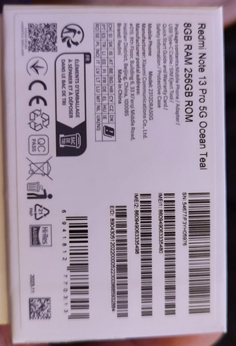 Celular Xiaomi Redmi Note 13 Pro 5g (Usado)