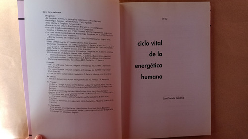 Ciclo Vital De.la Energética Humana - José Zeberio