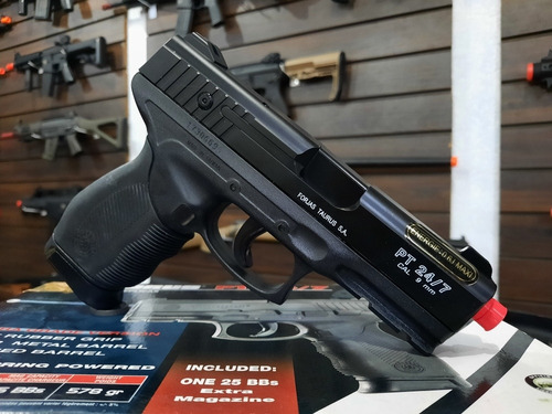 Imagem 5 de 8 de Airsoft Pistola Taurus Pt 24/7 Spring + 2 Mags Licenciada!