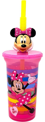 Vaso De Agua De Disney Minnie De Amigos Con Los Sorbos De C
