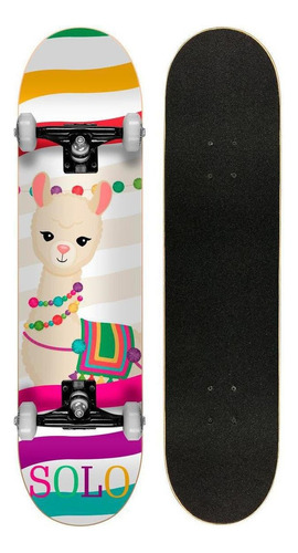 Skate Montado Profissional Solo Decks Lhama