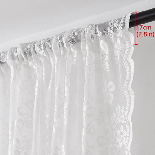 Cortina Floral De Encaje Cortina Decoración 150x200cm