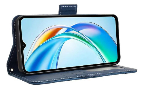Carcasa For Honor X5b Plus 4g Cartera De Cuero Con Cierre