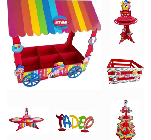 Souvenirs Centros Candy Plim Plim 6 Productos