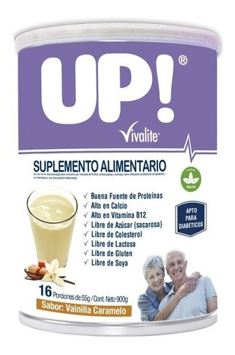 Suplemento Tipo Ensure Up Vivalite Vainilla Caramelo 900gr