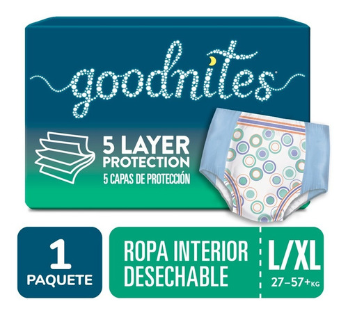 Ropa Interior Para Dormir Huggies Goodnites 4 A 11 Años