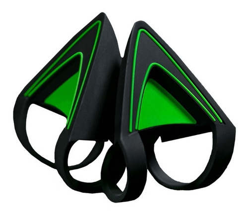 Imagen 1 de 4 de Kitty Ears Orejas Para Auriculares Razer Kraken Green