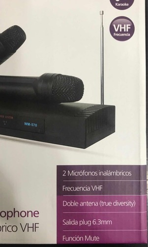 Micrófonos Philco WM 570 inalambricos