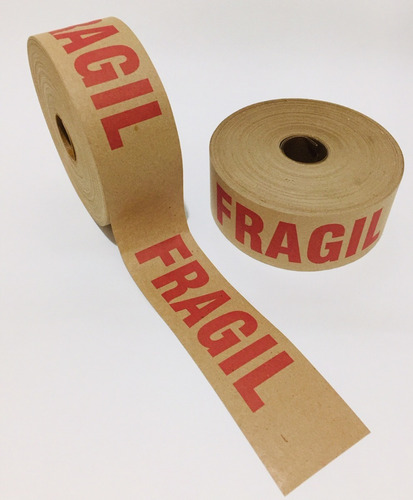 Cinta Fragil P/ecommerce Papel Kraft Engom. 4,8cm X 70 Mts. 