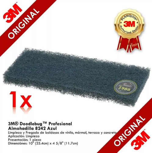 3m® Fibra Doodlebug® 8242 Azul (almohadilla) | Pza