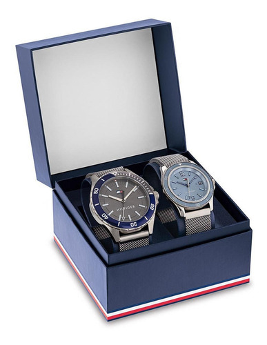 Set 2 Relojes Tommy Hilfiger Unisex Acero Inox 1770021 Gft