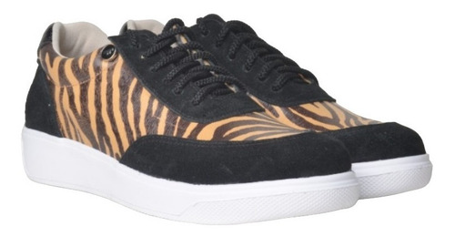 Zapatillas Urbanas De Mujer De Cuero Crom - Ferraro