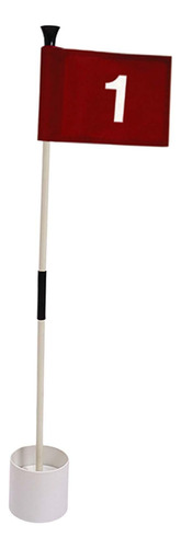 Bandeira Verde De Golfe E Copo De Buraco Conjunto Número 1