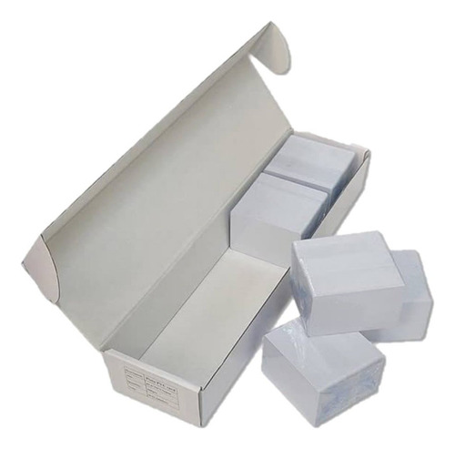 500 Tarjetas Plastico Pvc 30mil. Zebra Fargo Evolis Datacard Blanco