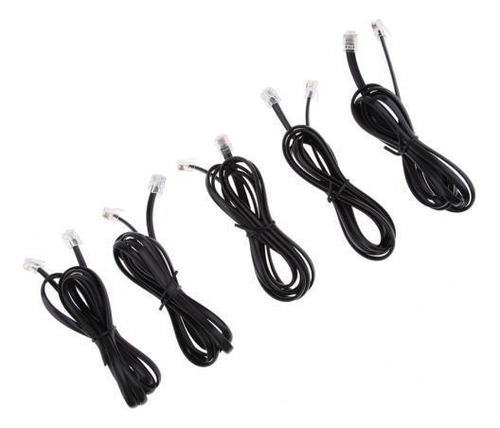 2 X 5pcs 6p6c A Plano Fijo Teléfono Fijo
