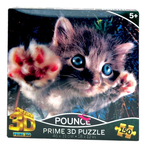 Puzzle Rompecabezas Gato Prime 3d 150 Piezas