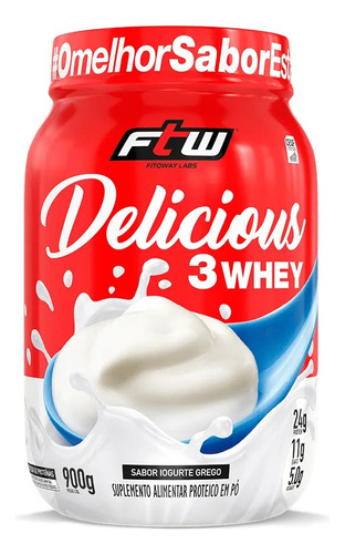 Delicious 3 Whey Concentrado Isolado Hidrolisado Ftw Iogurte Grego