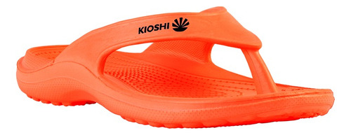Ojotas Kioshi Flip Flops Naranja Negro Talles #35 A #40