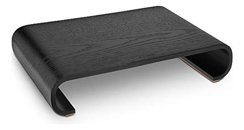 Navaris Wood Monitor Stand Riser - Organizador De Escritorio