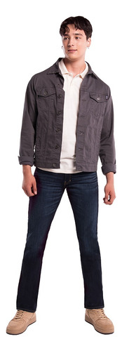 Jeans Oggi Hombre Vaxter Slim Straight Azul Oscuro