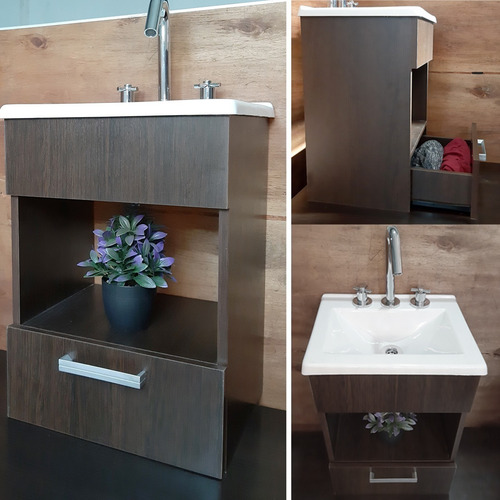 Imagen 6 de 10 de Juego Baño Completo Vanitory Grifería Sanitarios Accesorios
