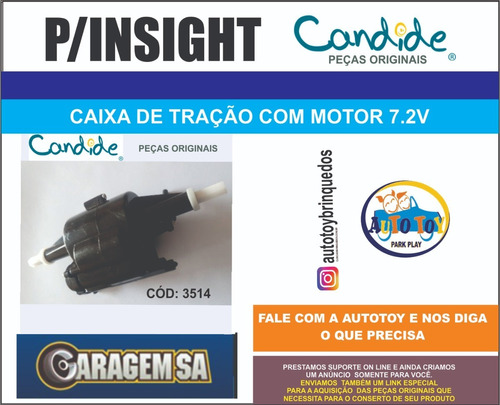 Insight 3514 - Garagem Sa - Caixa De Tração Com Motor 7.2v