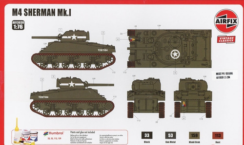M4 Sherman Mk.l, Airfix Vintage Classics, 1:76
