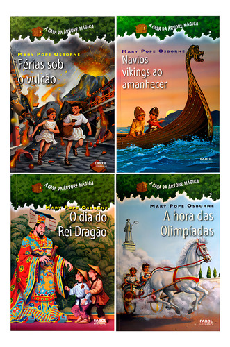 Coleção A Casa Da Árvore Mágica Volumes 13 Ao 16, De Mary Pope Osborne. A Casa Da Árvore Mágica Editorial Kit De Livros, Capa Mole, Edição 20230101 00:00:00 Em