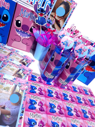 Cumpleaños Stitch Y Angela X25