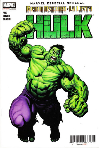 Comic Marvel Hulk Reino Oscuro La Lista 