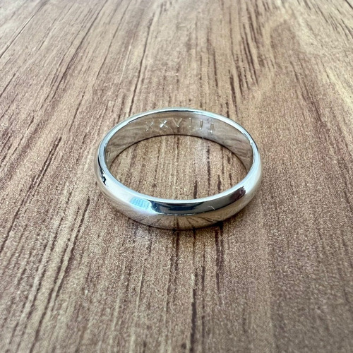 Imagen 4 de 10 de Argolla De Plata 925 De 4mm De Matrimonio Agálea Joyería