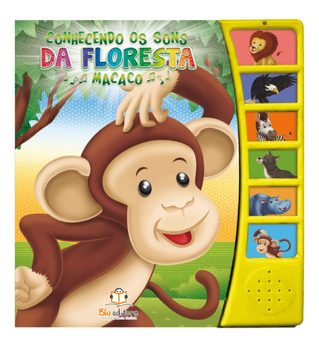 Livro Sonoro Infantil Animais Sons Musical Coleção Completa Kit 10 Un.