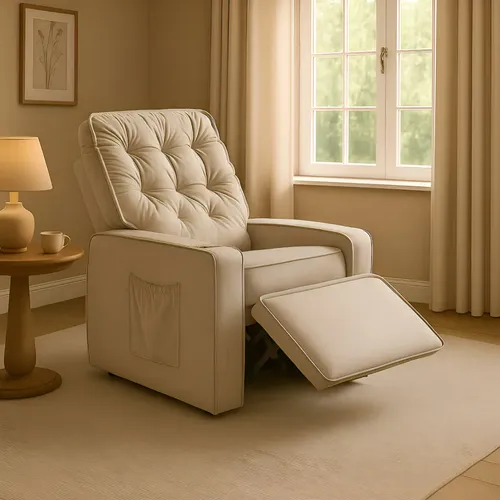 Poltrona Cadeira Lóttus Papai E Mamãe Com Encosto Reclinável E Re...