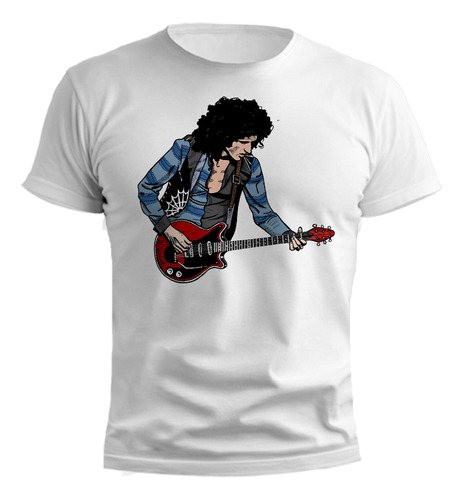 Remera Brian May Queen Dibujo Diseño