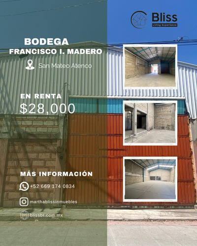 Bodega En Renta San Mateo Atenco