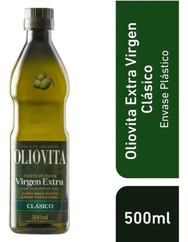 Aceite Oliva Virgen Extra Oliovita Clásico X 500 Ml Pet X 3 