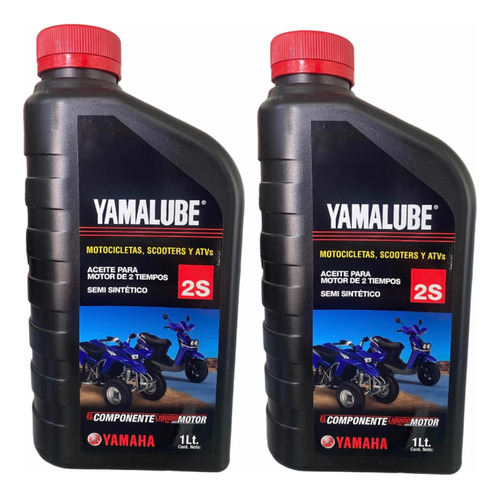 Aceite Yamalube 2 Tiempos Moto Atv Semi Sintético 2 Litros