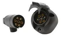 Comprar Ficha Conector Trailer Acoplado Plastico 7 Vias Macho Hembra