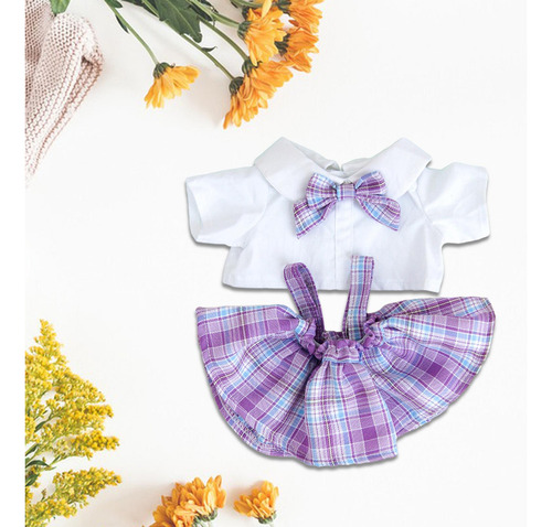 Boneca T Camisa Terno Outifit Roupas Foto Grade Violeta