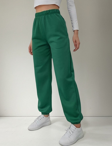 Jogging Mujer Con Elástico Puño Casual Jogger Pantalon Dama
