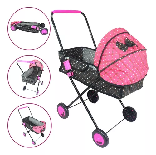 Bebe Reborn Princesa Silicone + Carrinho De Passeio Luxo