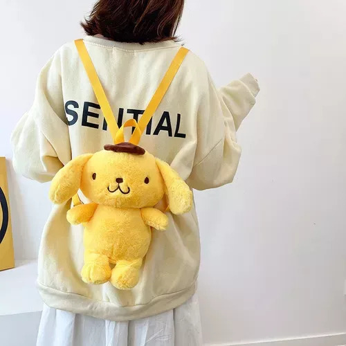 Bolsa De Felpa Kawaii Soft Pompompurin Stuffed Backpack Rega