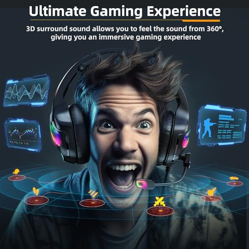 Pack De Auriculares Gaming Con Micrfono Cancelacin Ruido