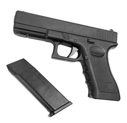 Imagen 4 de 10 de Pistola Airsoft Glock 18 Replica Resorte Spring Metálica