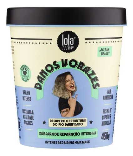Máscara Lola From Rio Danos Vorazes Reparação Cabelos Danificados...