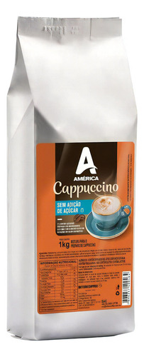 Cappuccino Em Pó Solúvel América Zero Açúcar 1 Kg