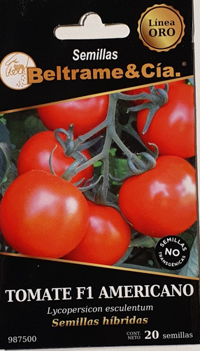 Semillas De Tomate Americano Beltrame Linea Oro 20u Huerta