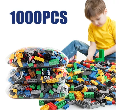 Blocos de Montar Infantil 1000 Peças Brinquedo Didático