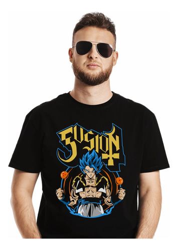 Polera Dragon Ball Fusion Vegeta Vegetto Super Sayayin Anime