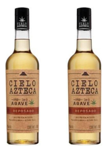 Pack De 2 Licor De Agave Cielo Azteca 750 Ml
